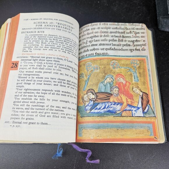 1962 missal | eBay Vintage Saint Andrew Bible Missal 1962 Catholic Illustrated Slipcase Ribbons